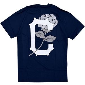 CLSC Life Streetwear Clothing Men's C Rose Logo Tee T-Shirt in Navy